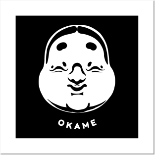 Traditional Japanese Masks, Okame Posters and Art